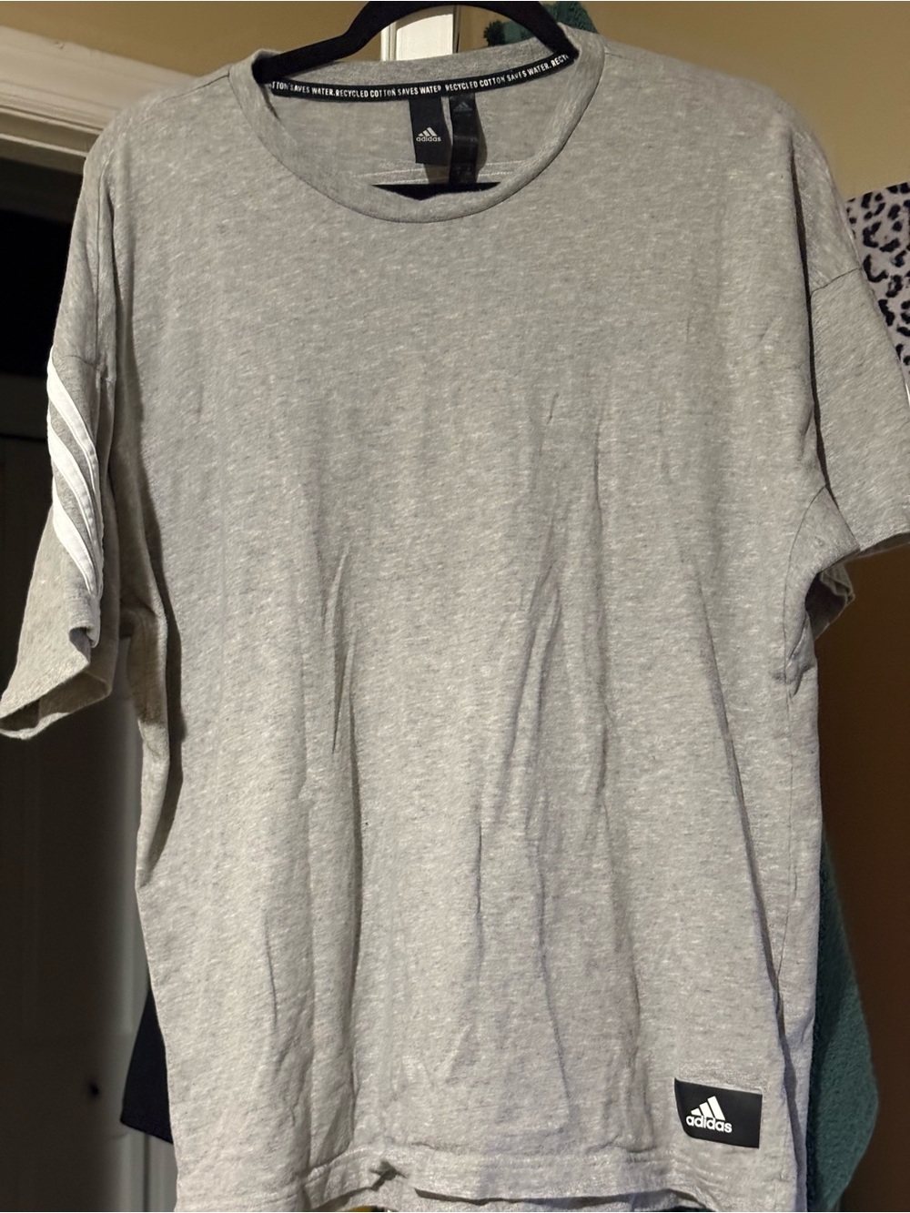 Gray adidas men top